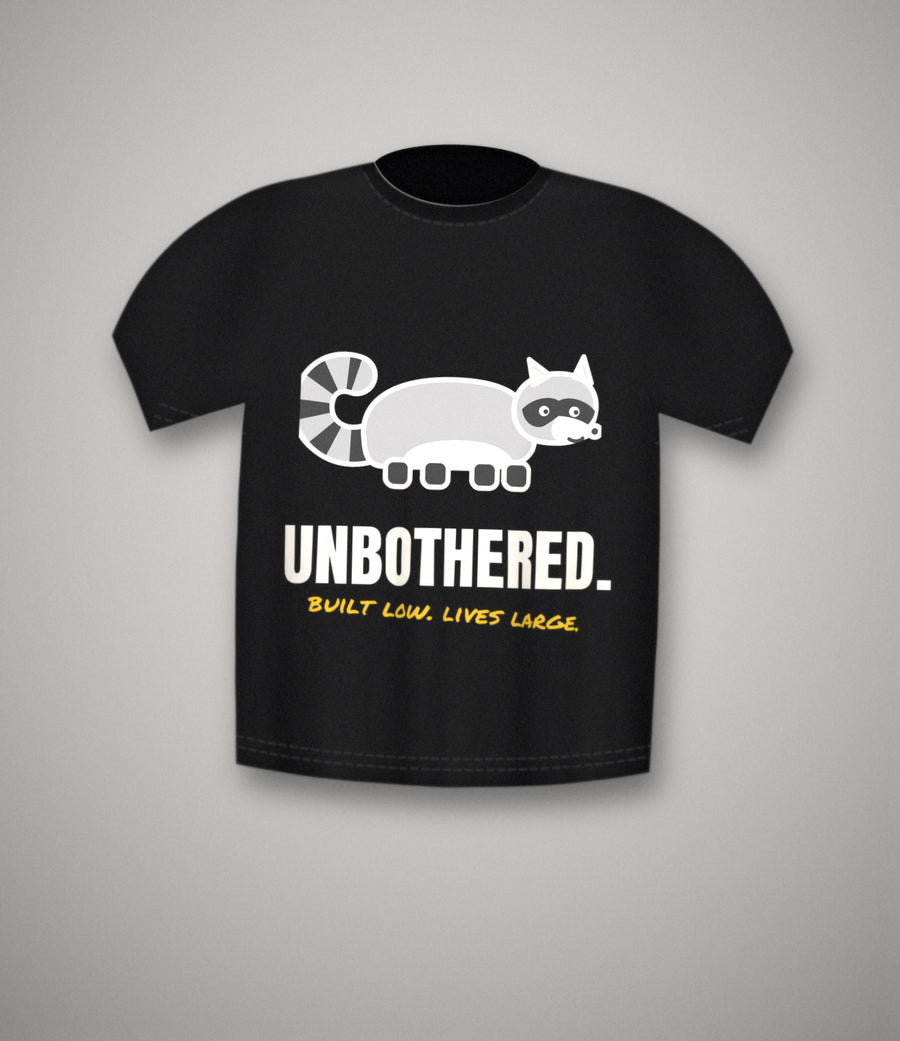 Unbothered Raccoon T-Shirt | Funny Trash Panda Meme Tee