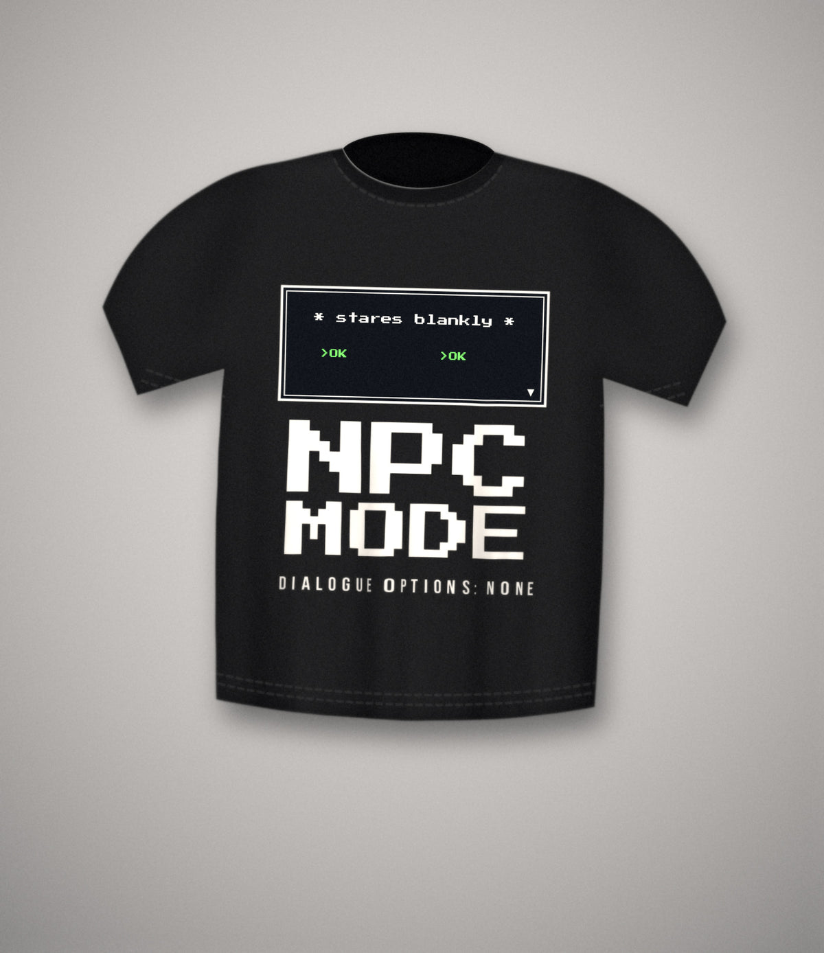 NPC Mode T-Shirt | Pixel Gamer Meme Tee
