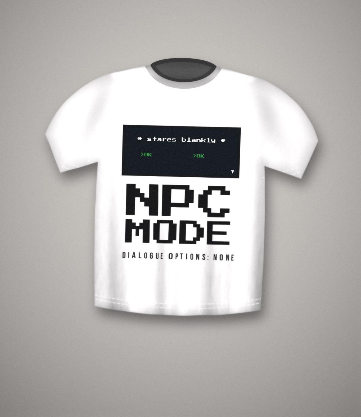 NPC Mode T-Shirt | Pixel Gamer Meme Tee
