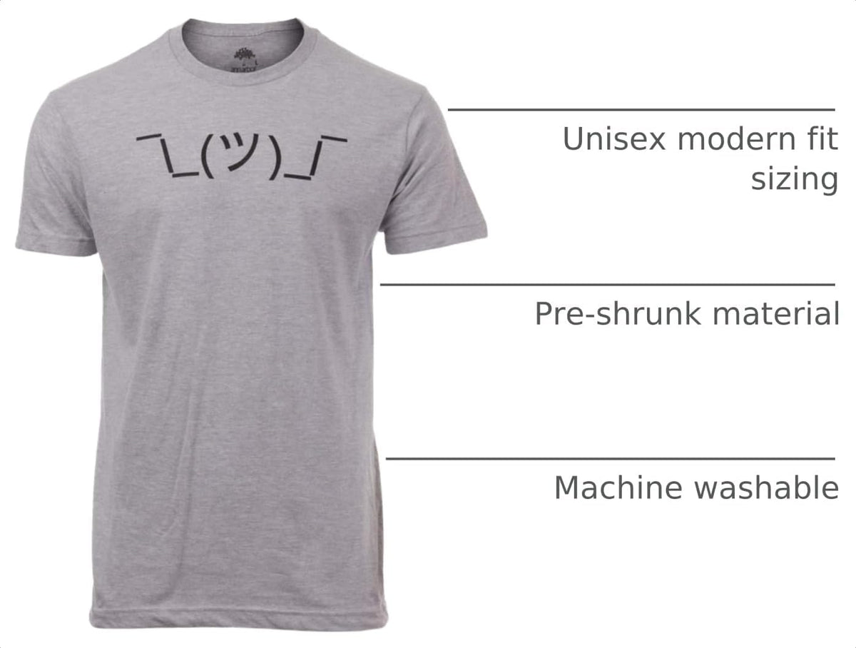 ¯_(ツ)_/¯ | Shrug Meme Shruggie Funny Sarcasm Joke Sarcastic Graphic T-Shirt for Men Women