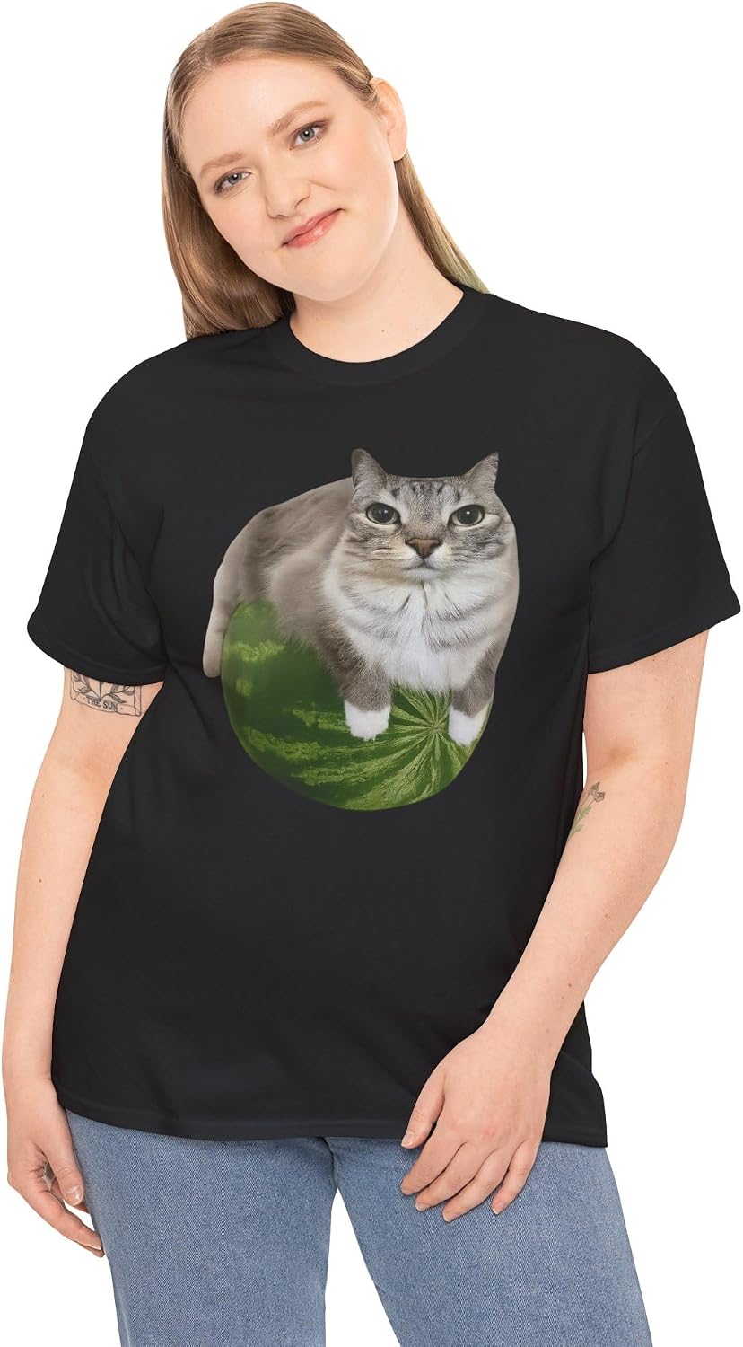 Watermelon Cat Shirt, Funny Meme