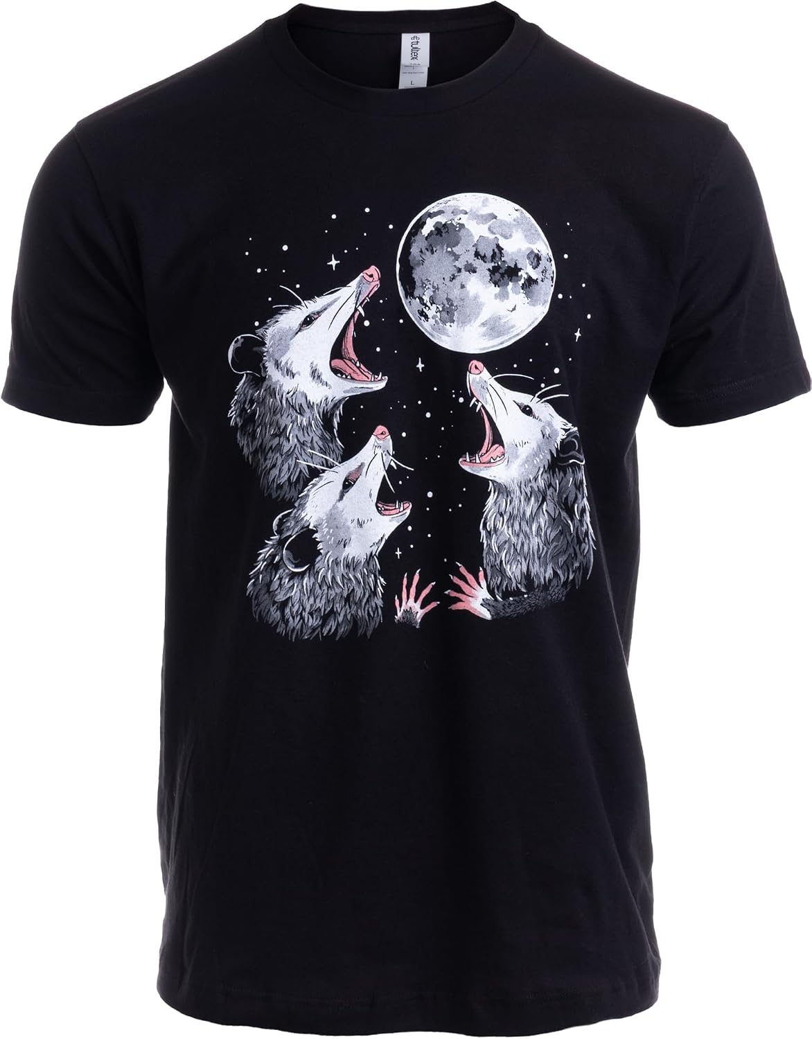 Three Possum Moon T-Shirt – Funny Opossum Meme Tee for Men & Women - Weird Animal Humor, Retro Cursed Gag Gift Graphic Shirt