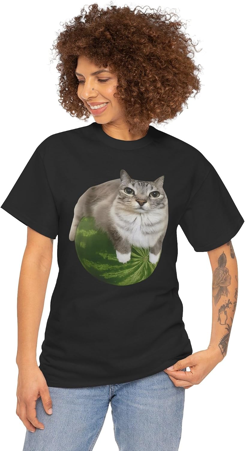 Watermelon Cat Shirt, Funny Meme