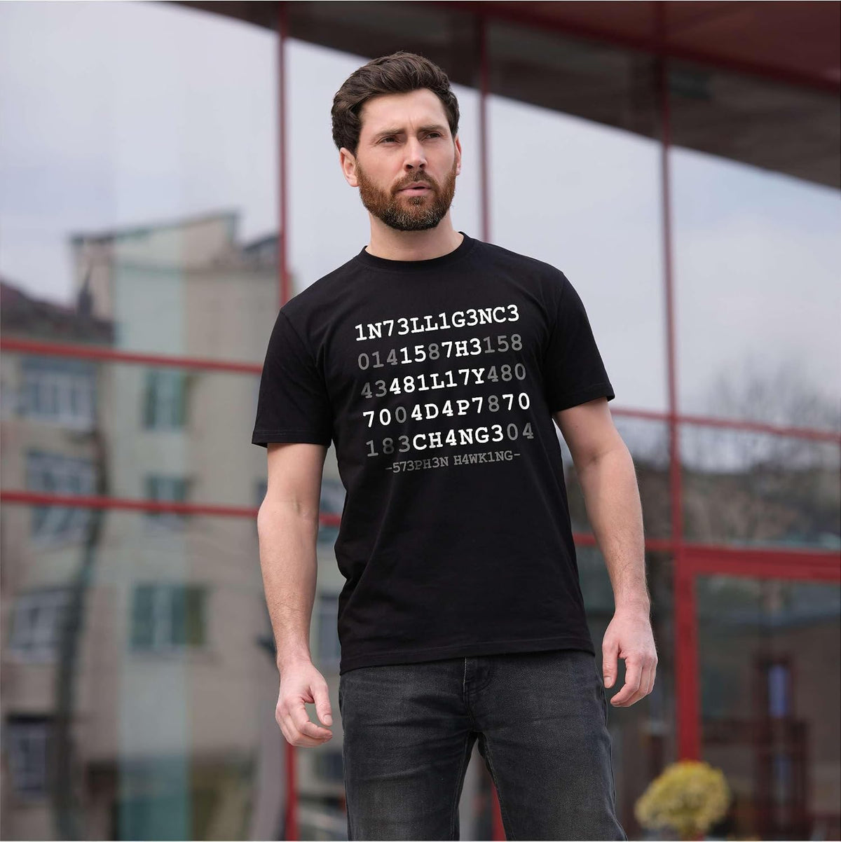 Men's Intelligence is The Ability to Adapt to Change Tee Shirt Science Geek Shirt