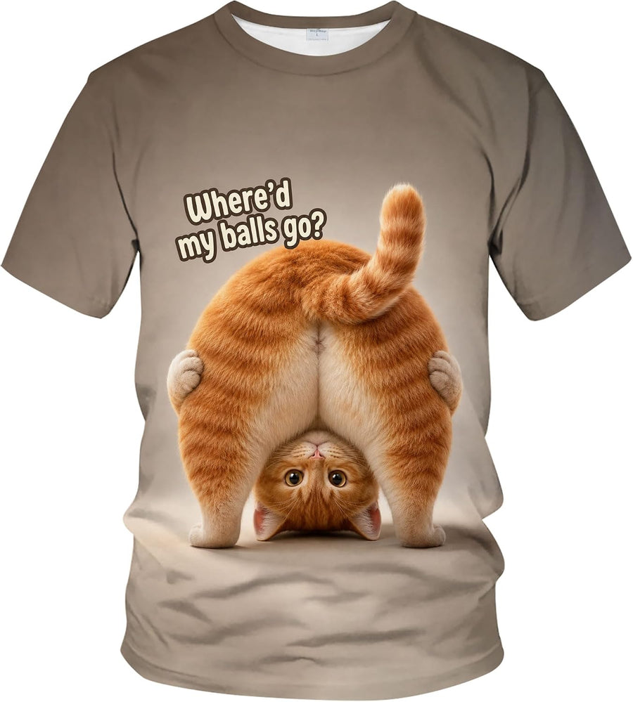 Blissboy Funny Humorous Slogan Graphic T-Shirt Novelty Short Sleeve Crewneck Shirt