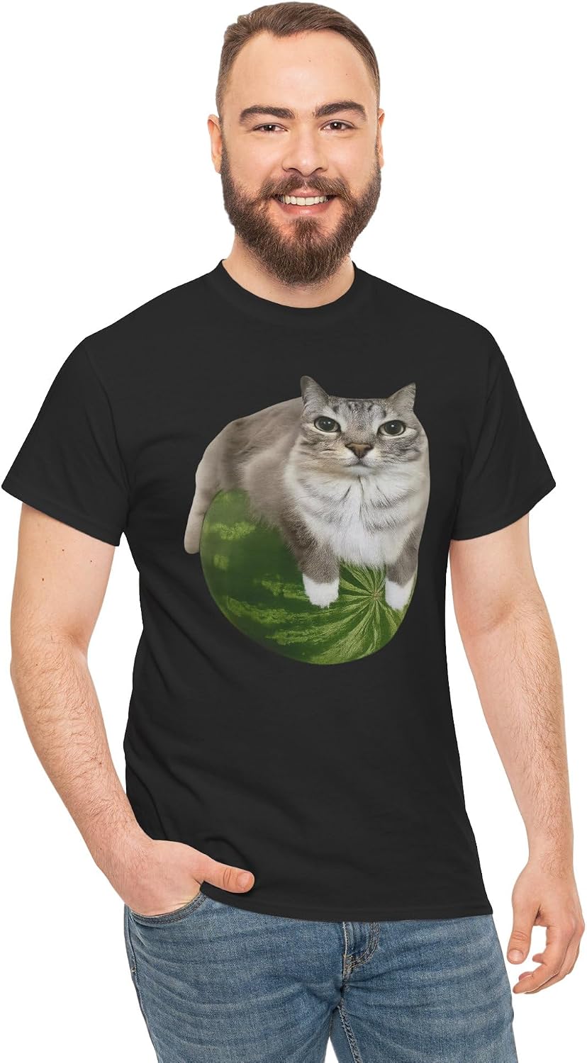 Watermelon Cat Shirt, Funny Meme