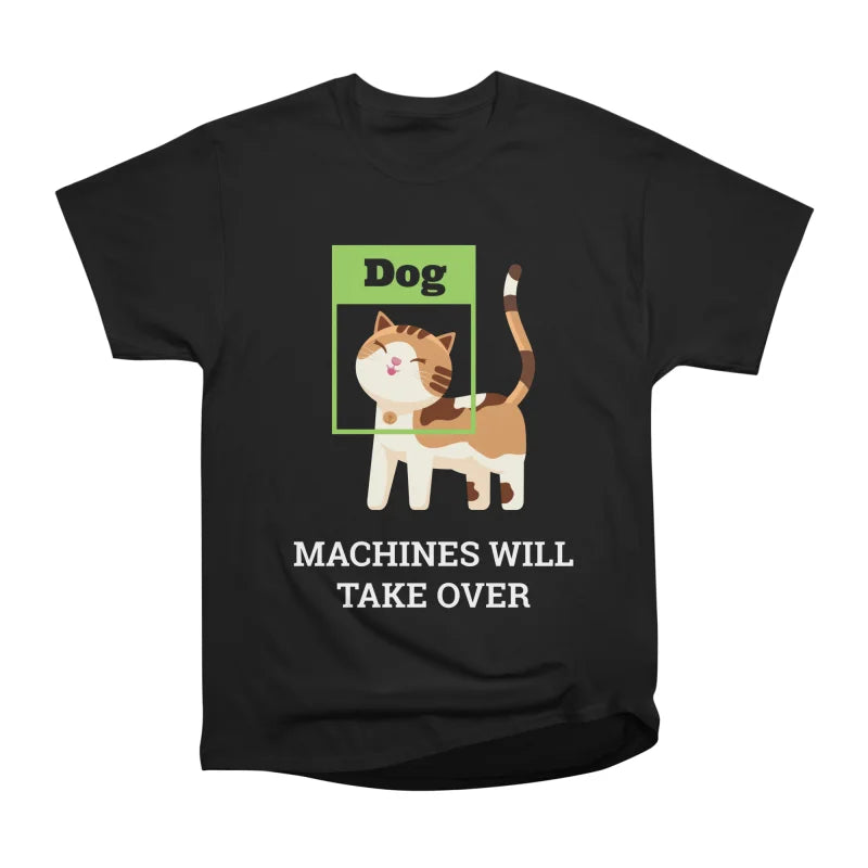 AI mistakes cat for dog Funny artificial intelligence cat meme design on dark colors T-Shi