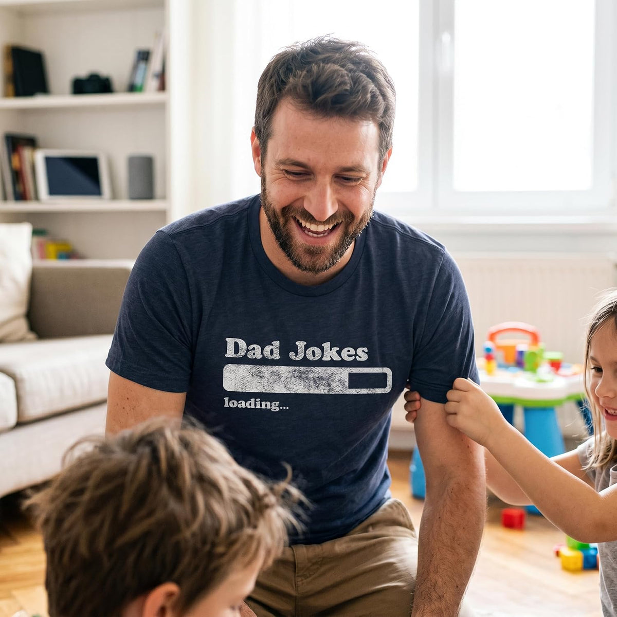 Dad Jokes Loading Fathers Day Papa Graphic Funny T Shirts for Men