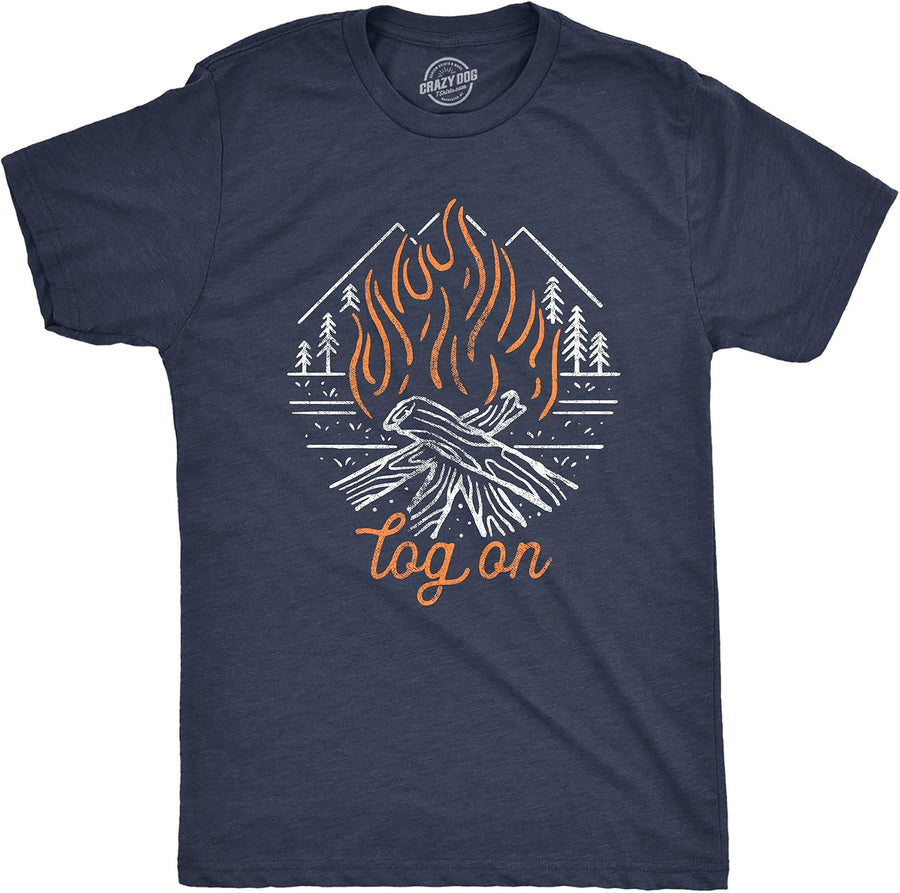 Camping Funny Camp Cool Shirts for Outdoor Camping Mens T Shirts