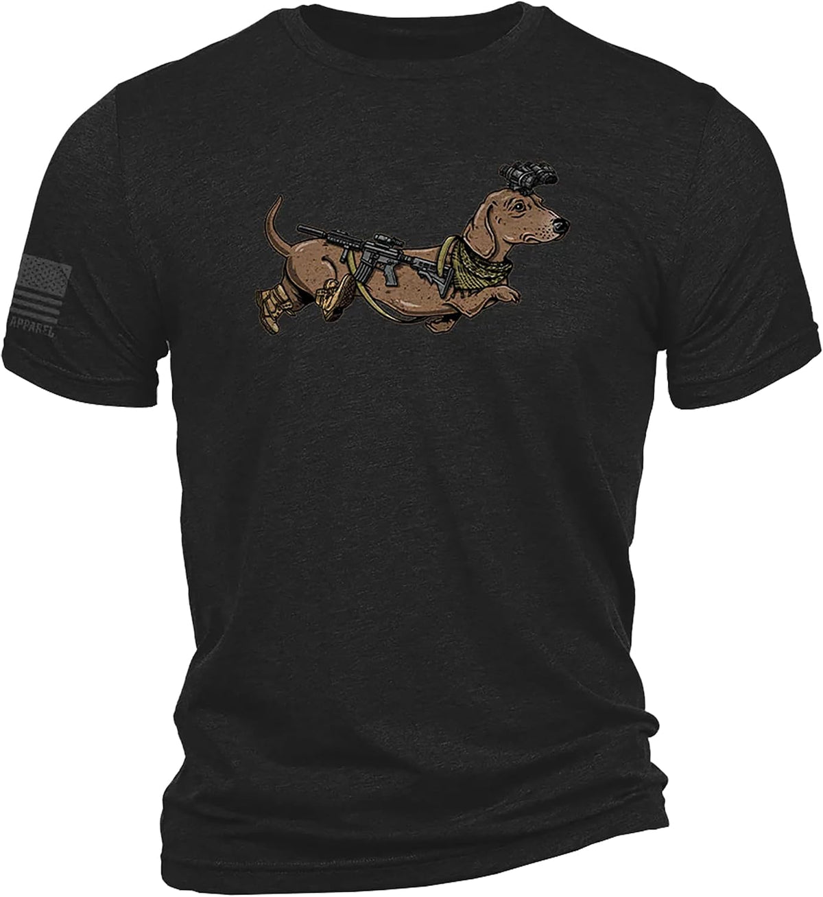 Nine Line Tactical Wiener Dog T-Shirt, Funny Dachshund Military Shirt