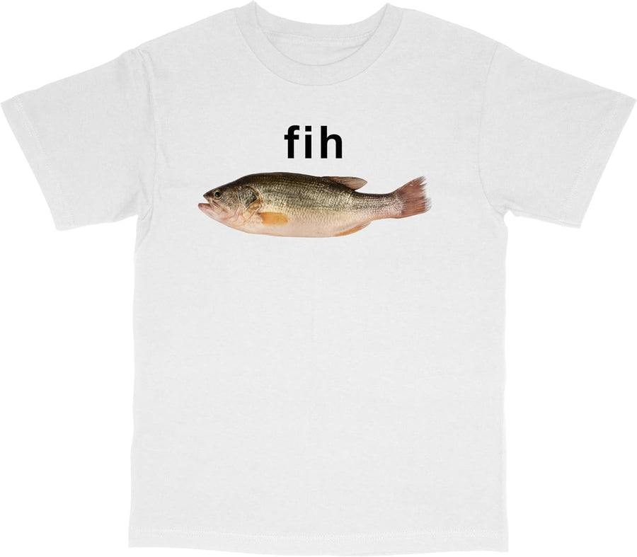 Fih Fish Meme T-Shirt - Stupid Meme, Funny Meme, Brain Rot, Gen Z Meme Shirt