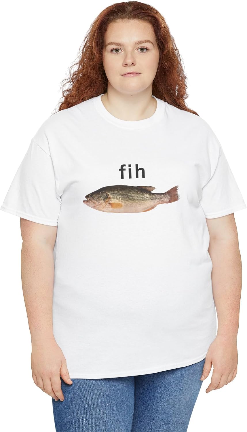 Fih Fish Meme T-Shirt - Stupid Meme, Funny Meme, Brain Rot, Gen Z Meme Shirt