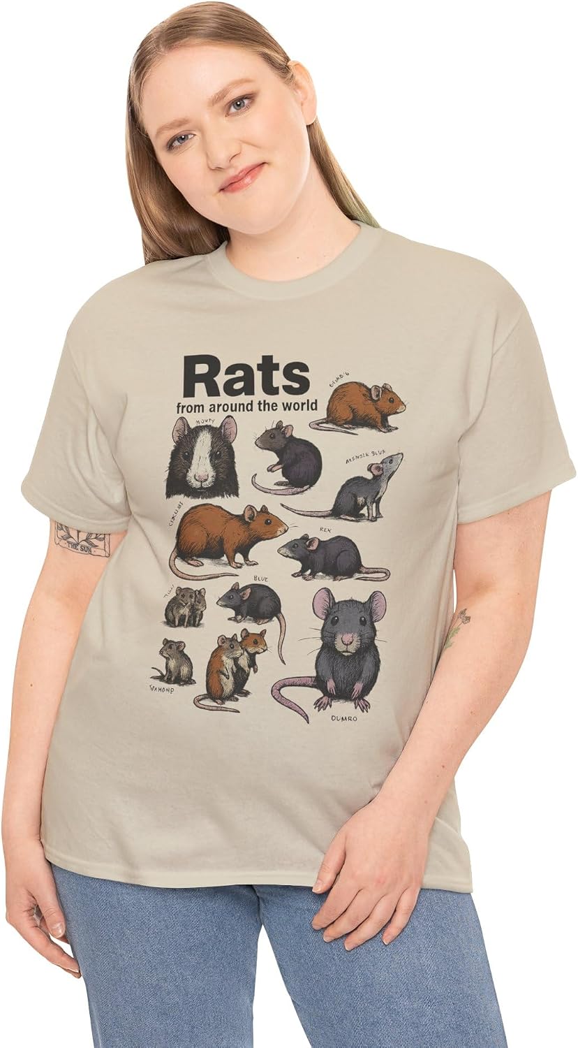 Crazy Rats Vintage 90s T-Shirt, Funny Ironic Rat Meme Animal Shirt