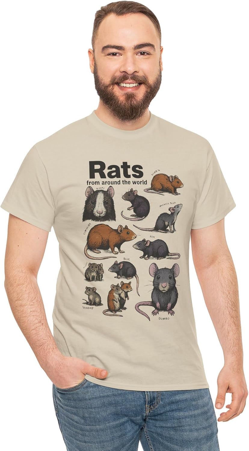 Crazy Rats Vintage 90s T-Shirt, Funny Ironic Rat Meme Animal Shirt