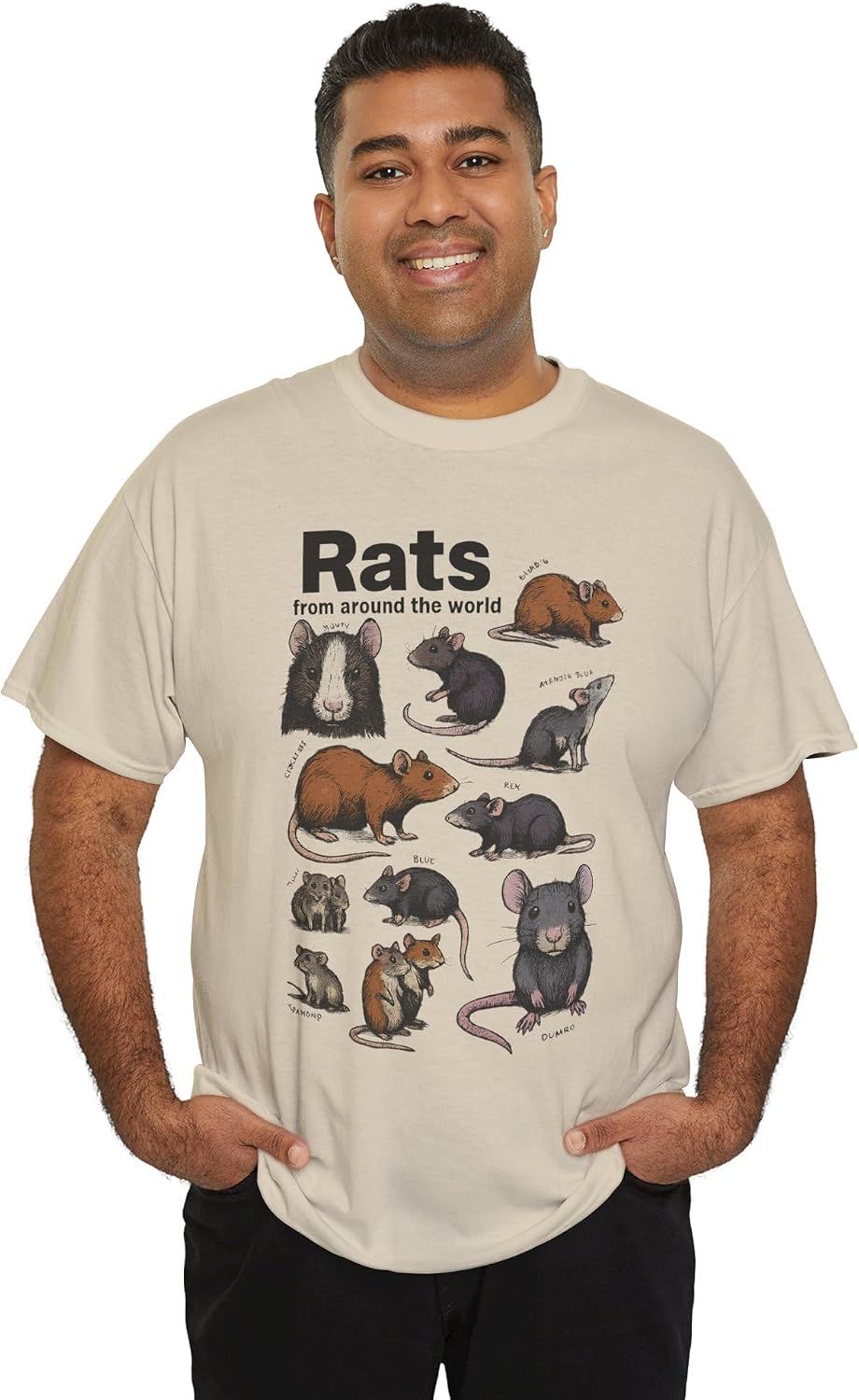 Crazy Rats Vintage 90s T-Shirt, Funny Ironic Rat Meme Animal Shirt