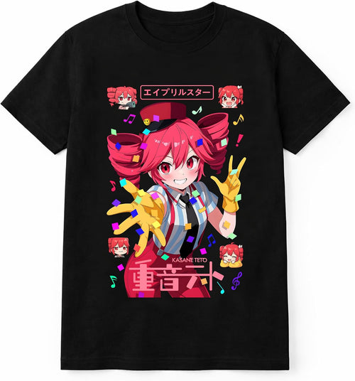 Anime Music Graphic Black T-Shirt Unisex Adults and Youth Sizes S–XXL — source gallery image 1