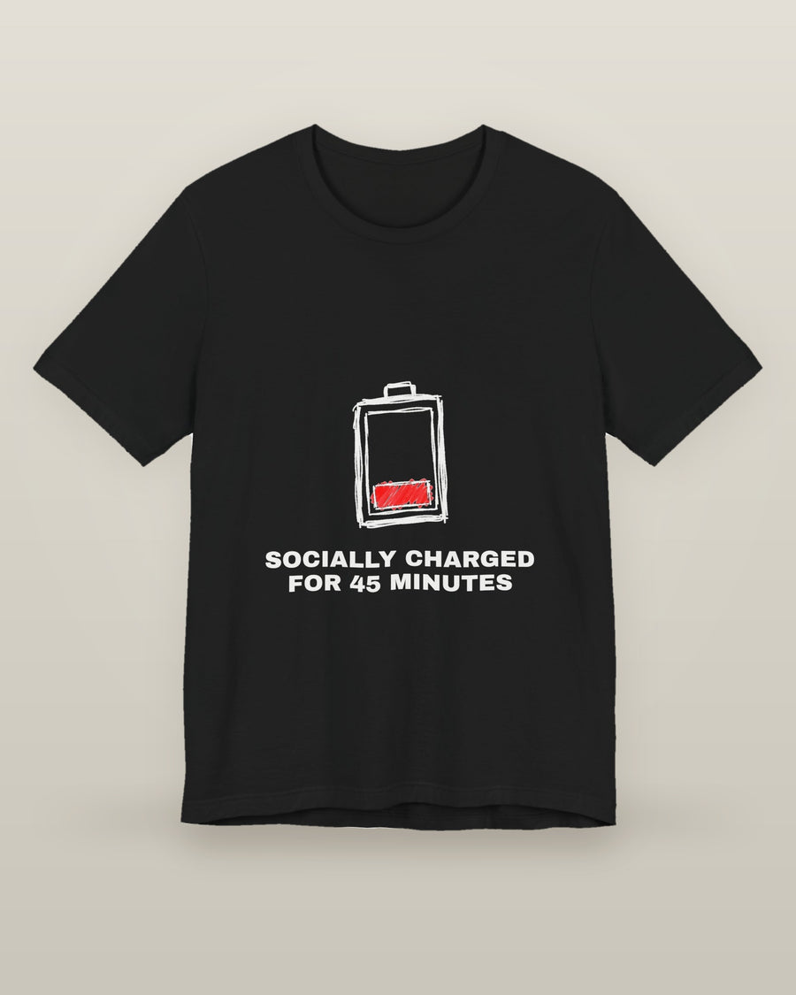Socially charged for 45 minutes